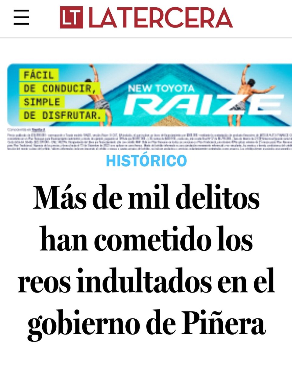 RN llama al presidente Boric a pedir perdón por las consecuencias q han tenido los 13 indultados. Sin embargo, cuándo le van a pedir disculpas a Piñera? sus nueve mil reos liberados han cometido más de mil delitos, como el asesinato de la carabinera Rita Olivares.