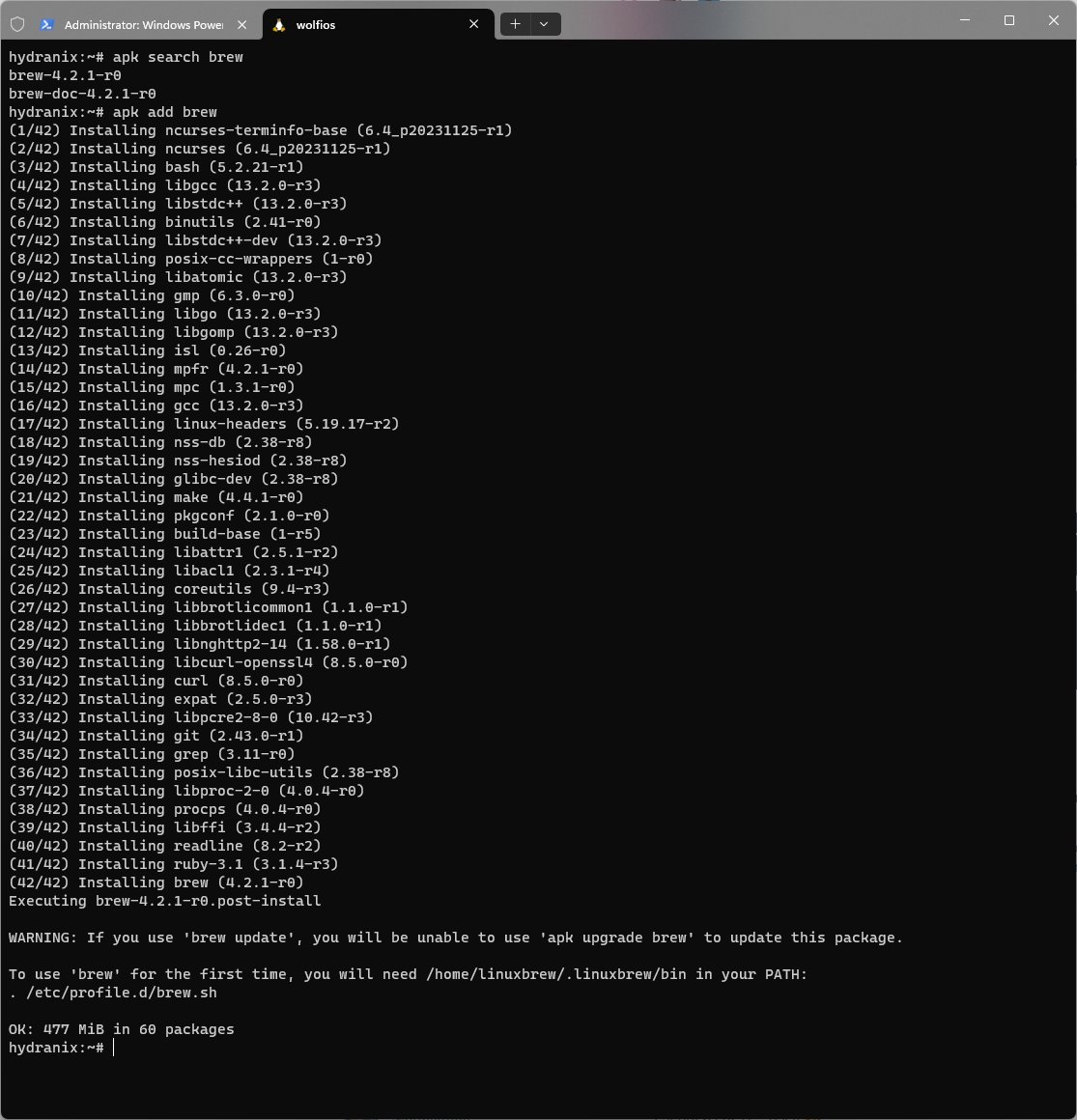 <a href="/castrojo/">June Ed Castrojo</a> <a href="/wolfi_os/">Wolfi OS</a> well ... that's because there's 42 package from a base wolfi.

Brew is the answer 🤣

Joke aside, love how fast it became available 💙