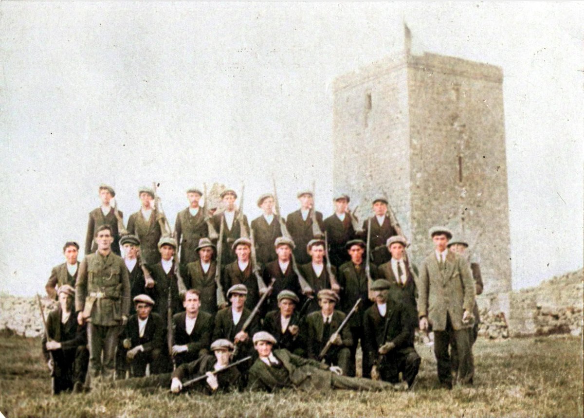 14 January
1923
Drowned on Active Service at Curraghmore
Volunteers
Michael Clancy
Martin Fahy
Andrew Quinn

all of Claregalway Coy
2nd Batt
Mid-Galway Brigade
Óglaigh na hÉireann

Photo: 2nd Batt Volunteers 1921