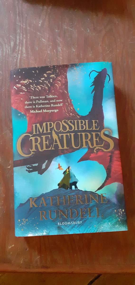 Just finished reading "Impossible Creatures" by Katherine Rundell. Charming storytelling. Increasingly powerful and emotive as the story progressed. I highly recommend this read. #amreading #kidlit