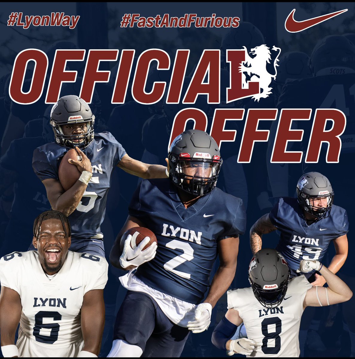 Blessed to receive an offer from Lyon College <a href="/hbchosen/">Harry Bridgers</a> <a href="/LyonHBC/">Chris Douglas 🏈</a>