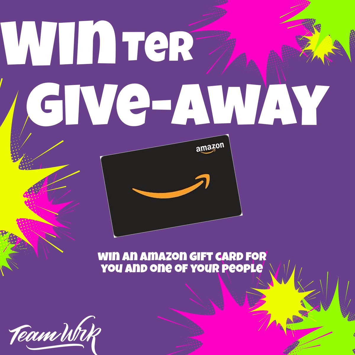 TeamWrk's tweet photo. 💙LOVE on your Ppl
Each day is a gift! 

We’re wrapping up our ❄️WINter GIVEAWAY with another opportunity to show some 💙

❤️ like, RT &amp; TAG someone

You could each #WIN a $100 Amazon 🎁 Card 

WINNERS PICKED RANDOMLY 12/31/23 at 12pm PT

✅ MUST FOLLOW

Best of luck to you🤞 https://t.co/rBaJYz9UVh