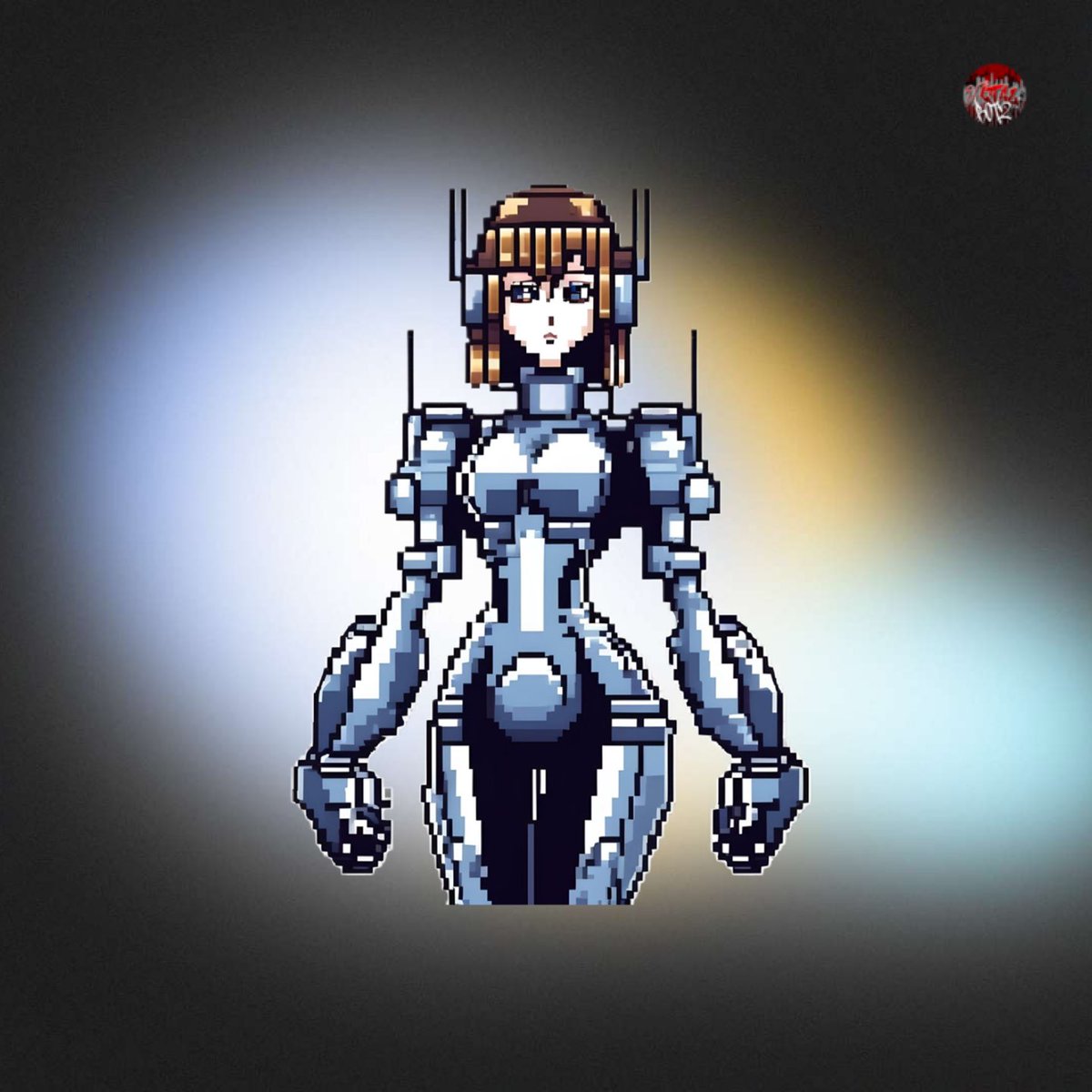biggtinynft's tweet photo. Cool Katz #cuboid #pixel #art #coolkatz #robot #bot #girl #nft https://t.co/x22wR4O8y5