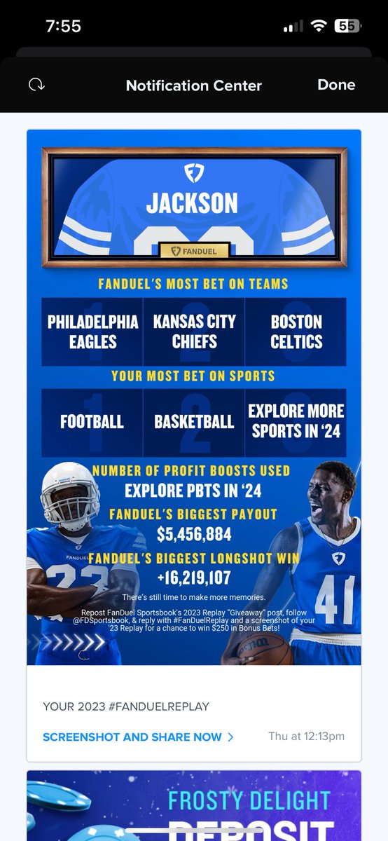 AintThatHim's tweet photo. @FDSportsbook #Fanduelreplay https://t.co/PeXnMRXW5f
