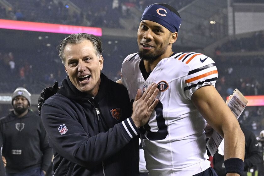 MLFootball's tweet photo. BREAKING: Matt Eberflus is expected to remain the #Bears head coach in 2024, per NFL Network. 

Eberflus has a record of 9 wins and 27 losses as the teams coach. https://t.co/bO0QDP3pFw