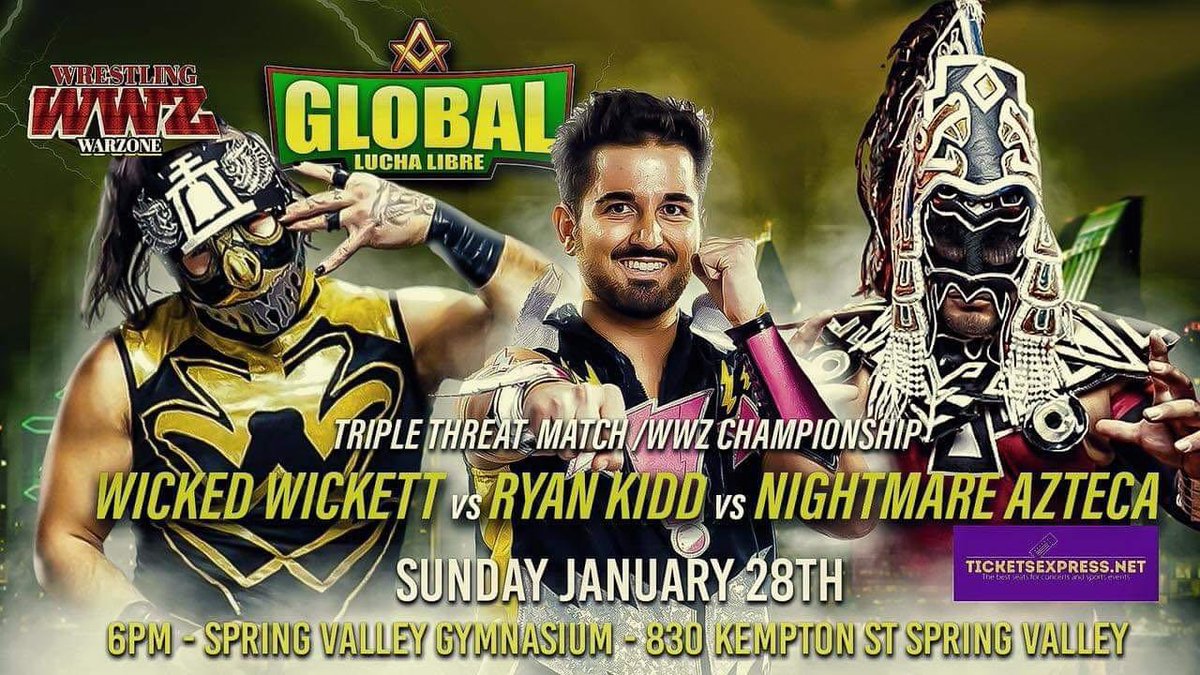 RyanKiddPro's tweet image. 🔥CHAMPIONSHIP MATCH🔥

“Mr. Excitement” returns to @GlobalLucha on January 28th as a part of a huge 3-way match thanks to Wrestling War Zone

I’m coming into the new year with my head in the right place and my heart on fire. Let’s tear the house down. DM for Tickets or more Info