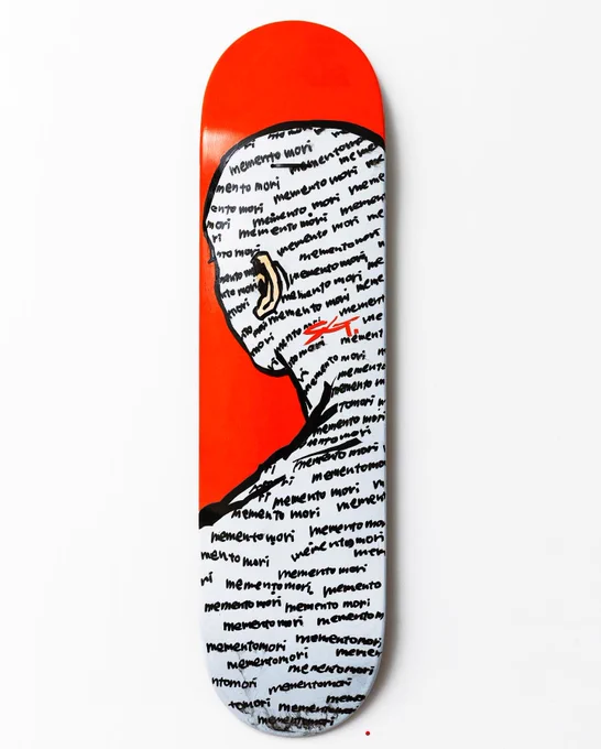 「SG deck 8.0」 205×806mm ノーズ176mm/テール166mm/ビス間350mm Acrylic on blankdeck  「JAM」@高円寺 VOID