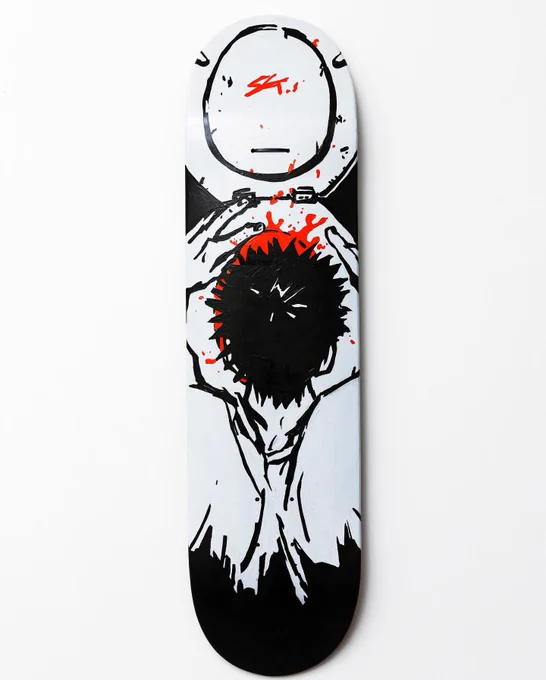 「SG deck 8.0」 205×806mm ノーズ176mm/テール166mm/ビス間350mm Acrylic on blankdeck  「JAM」@高円寺 VOID