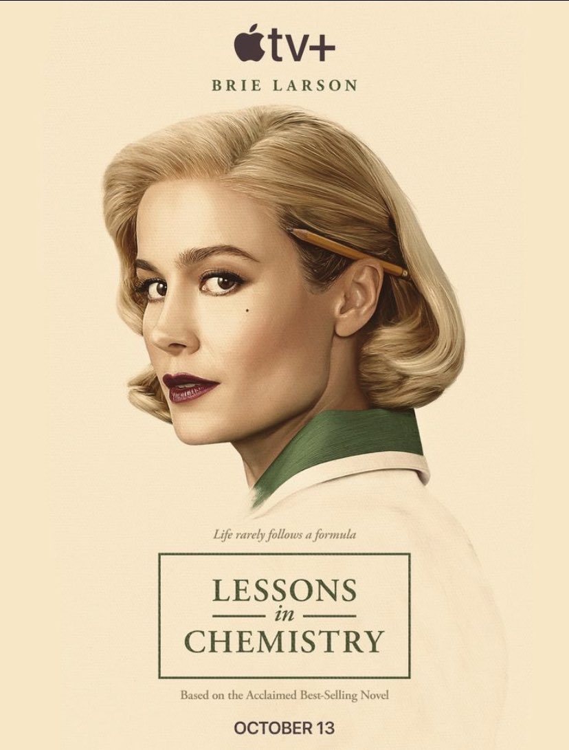 CarmenLlCh's tweet photo. Lejos la mejor miniserie que vi este año. Entretenida, emotiva y hermosa. 8 capítulos que pasan volando.
Brie Larson, seca 🙌🏼 #LessonInChemistry https://t.co/xXLZ4Wt8U8