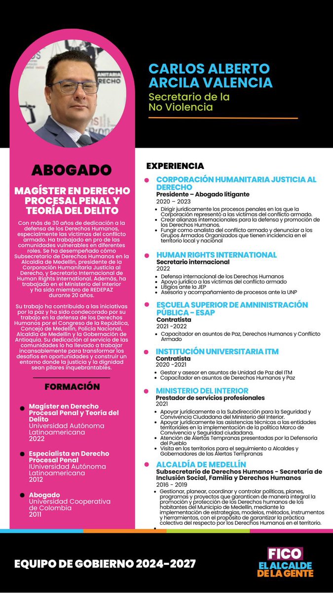 En nuestra administración vamos a trabajar en la promoción y difusión de los derechos humanos y de forma directa con poblaciones vulnerables para garantizar oportunidades reales a todo aquel que quiera salir adelante: educación, empleo y emprendimiento como base fundamental. 

El