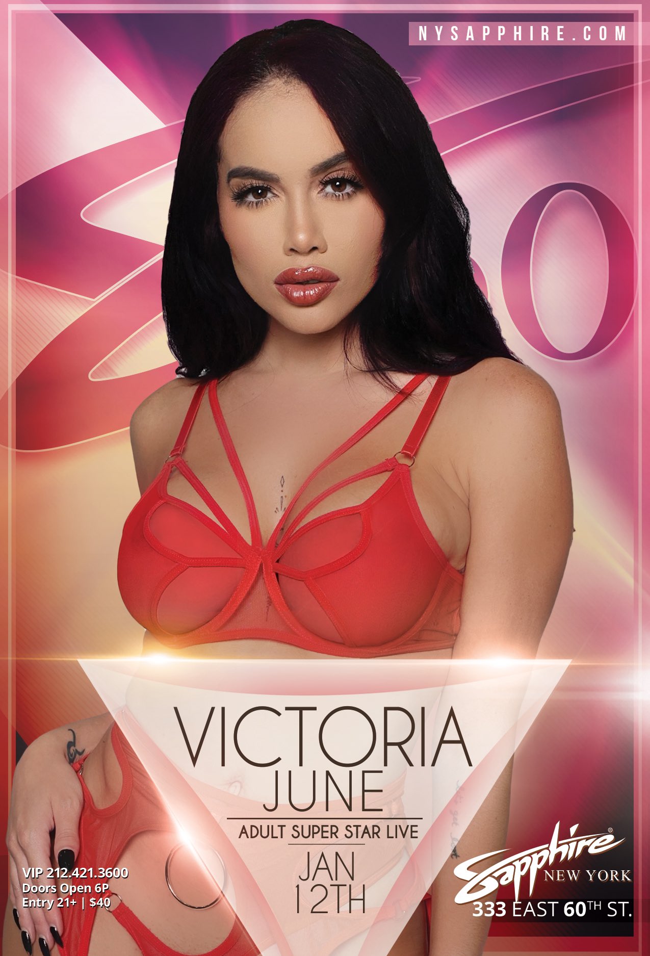 Victoria June on X: Jan 12, 2024 Ill be at Sapphire New York! Come see  me! It will be a good way to enjoy the new year!!! 333 East 60th Street!  Ill