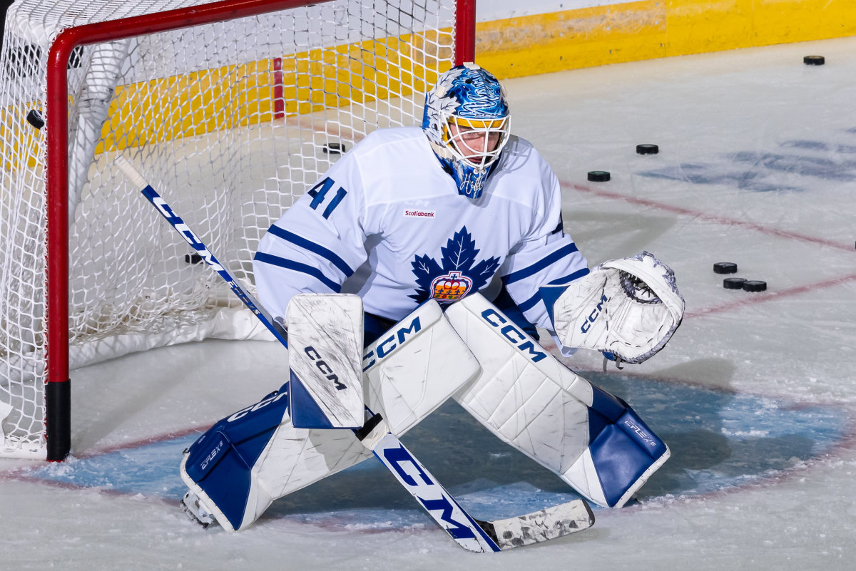 DonnyDangles's tweet photo. Felix Potvin was just 21 years old when he became a regular in the NHL for the Maple Leafs during the 1992-1993 season.    

It's time to call-up Dennis Hildeby from the Marlies.  

There is no time like the present.    

BTW, Dennis is older than Nick Robertson.  

#LeafsForever https://t.co/aNfhGrwg02