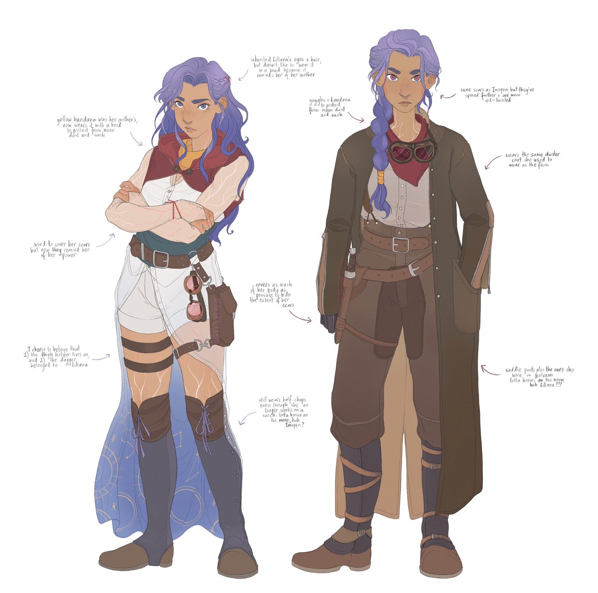 leafspirits's tweet image. some headcanons abt similarities and differences between imogen and liliana, in time for them to (hopefully) reunite on the moon… 🌙
#imogentemult #lilianatemult #criticalrole #criticalrolefanart