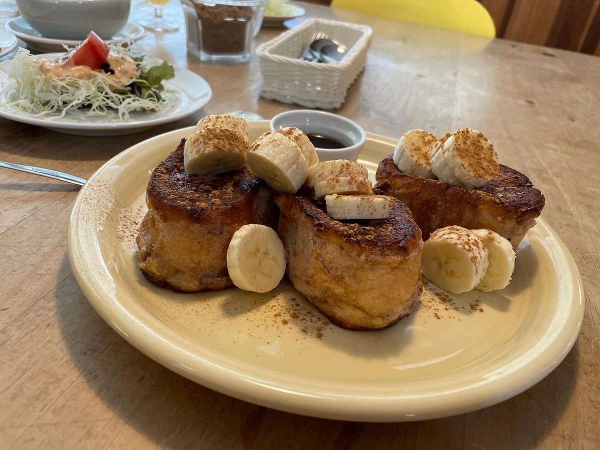gacchy0903's tweet photo. リゾート風カフェレストランで朝食👍
フレンチトーストとクラムチャウダー美味しかったなぁー😊😊

#ポルトメゾンルームス 
#リゾート風カフェレストラン
#南房総カフェ https://t.co/jggaTdPRPI