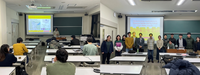 tuatebel's tweet photo. We @tuatebel were honored and delighted to have Prof. Satoshi Ishii @PowerOfMicrobes in December (https://t.co/Y6cnsDw35h). We were inspired and overwhelmed by his work on wood chip denitrification and oxygen-tolerant N2O-reducing bacteria! https://t.co/b2ZJiBlKrs