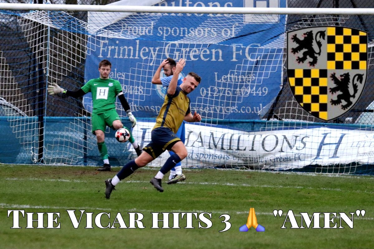 The Vicar of Higby hits 3 🙏'Amen' #HH7 @HarryHigby @alresford_town