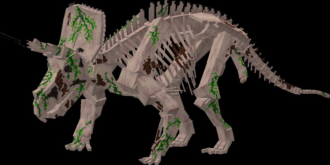 Commissioned triceratops skeleton #blockbench