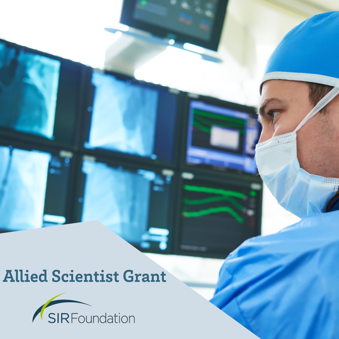 #SIRFoundation: provides support to trainees enrolled in graduate-level training programs that are outside the clinical realm of interventional radiology but are still considered crucial to the future of IR. Learn more about the Allied Scientist Grant: brnw.ch/21wFHVq