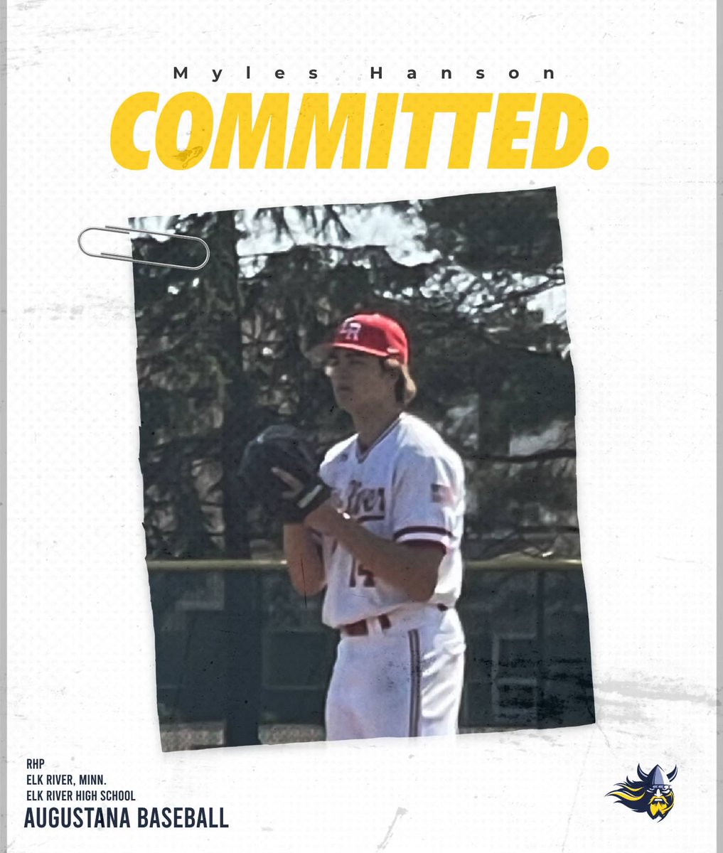 I’m excited to announce that I will be continuing my academic and athletic career at Augustana University! Thanks to my parents, Icemen coaches, and ER coaches for all the support. <a href="/AugieBaseball/">Augustana Baseball</a> <a href="/MNIcemen/">Minnesota Icemen Baseball</a> <a href="/ElkRiverBasebal/">ELK RIVER BASEBALL⚾️</a> @PBRMinnesota