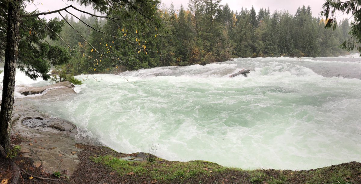 SWatson_BCH's tweet photo. May surprise some people that the highest water inflows into the Comox Lake Reservoir, since the Dec 25 #BCStorm activity started, was early this morning! Yes, some rain, though lots of snowmelt.
#ComoxValley

(#CampbellRiver watershed still receiving high inflows.) https://t.co/5fB3Ry0DWU