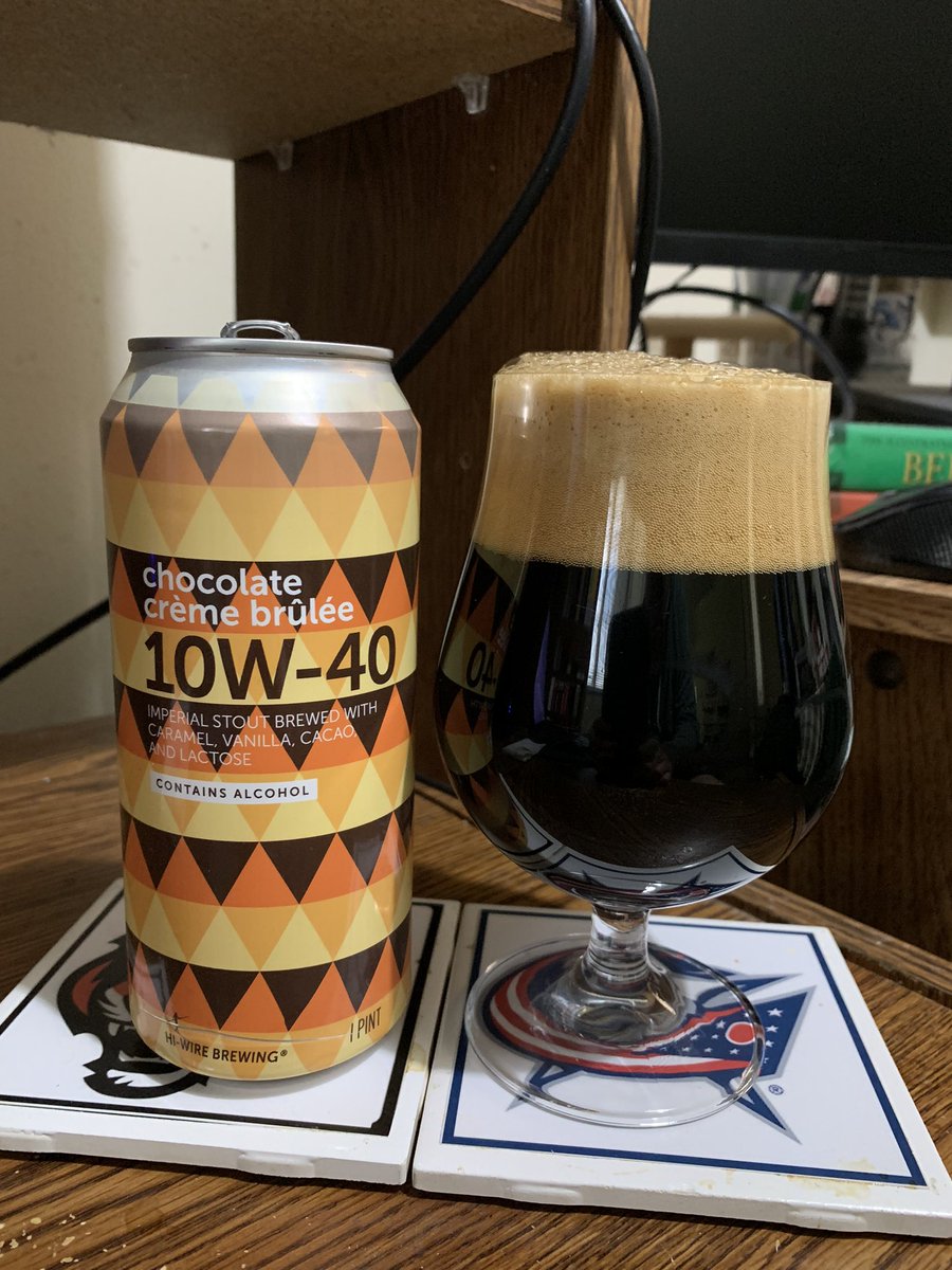 RealBMaxwell's tweet photo. It’s still #stouturday and @HiWireBrewing 🍫 Crème Brûlée is a tasty one 😃👍🍺 #CraftBeer #stoutseason @BrianVolkert @BertSmedley @PaulOBrien10 @CorkBeer @AndyKenny27 @DKenni @BeerSnobSean @ASFreed @1SickAssFool @ZombieWWZ @zappafaye @RJellyman @Senor_Greezy @CATbrew13 https://t.co/06kVJemHVZ
