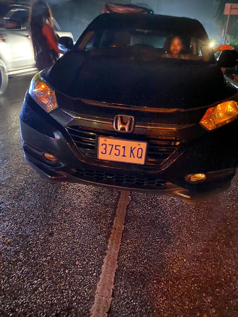 rpaulr1964's tweet photo. This Honda vehicle with license plate # 3751 KQ hit and damaged my relative Toyota Prado on the St.Ann's Bay main road,and when asked to exchange documents,she commented ''which documents miss''  and drove off,PLEASE HELP US FIND THEM. @jamaicaconstab #hitandrun!! https://t.co/FjpqbH02UZ