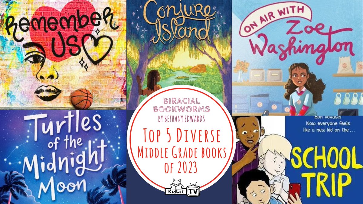 We love to recommend diverse books for you to read all year long, but the votes are in: 🏆📚 Grab one of our Top 5 Diverse Middle Grade Books of 2023 to ring in the new year.🥳🎆 kidlit.tv/2023/12/top-5-…