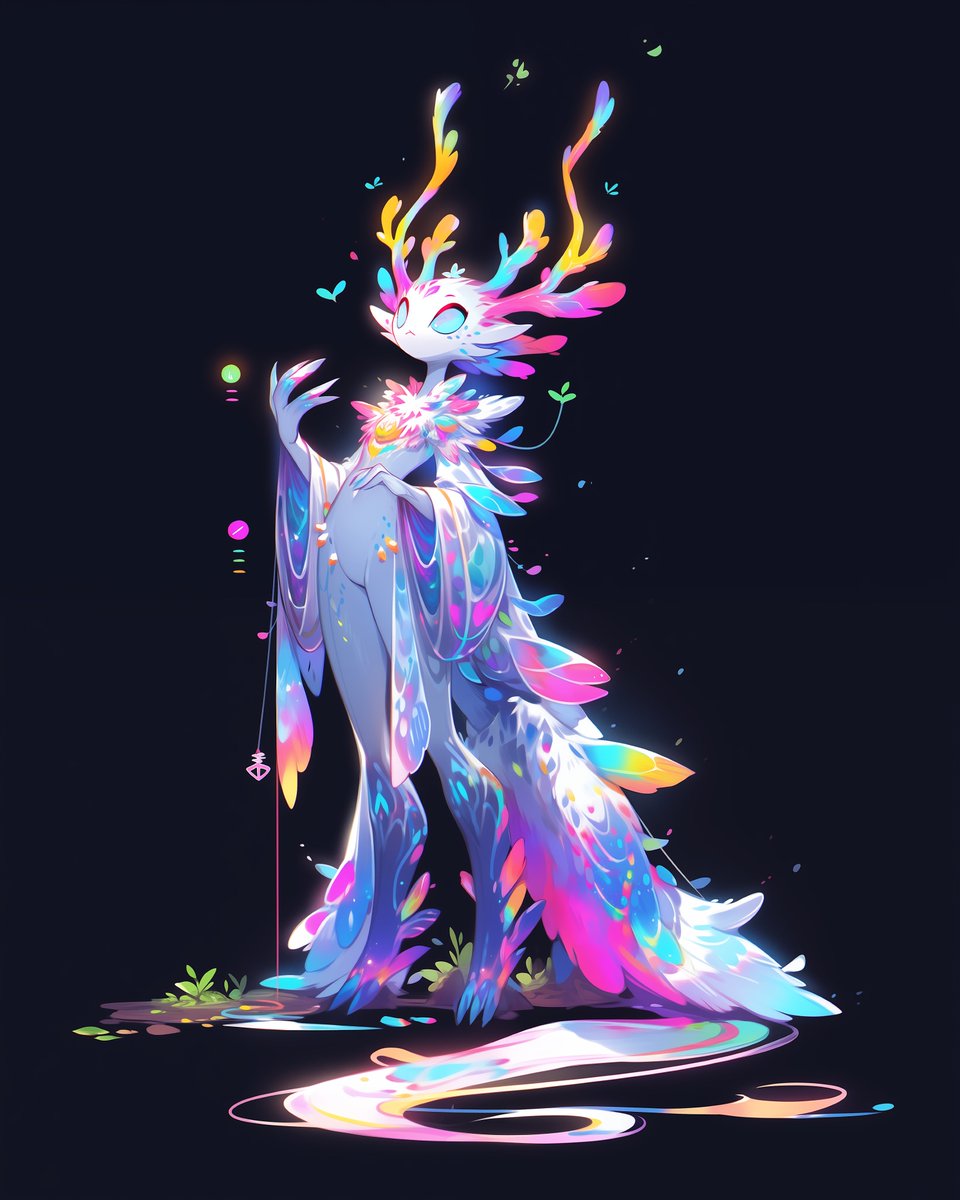 Gam3rsGrove's tweet photo. Ah, the Flimmerfrost, a creature spun from stardust and snowflakes ❄✨

Big, curious eyes, shimmering like twilight, scan the sky for secrets while its fluffy tail swishes like a frosted feather duster ~ #AIArtwork https://t.co/lPrr2t7wtS
