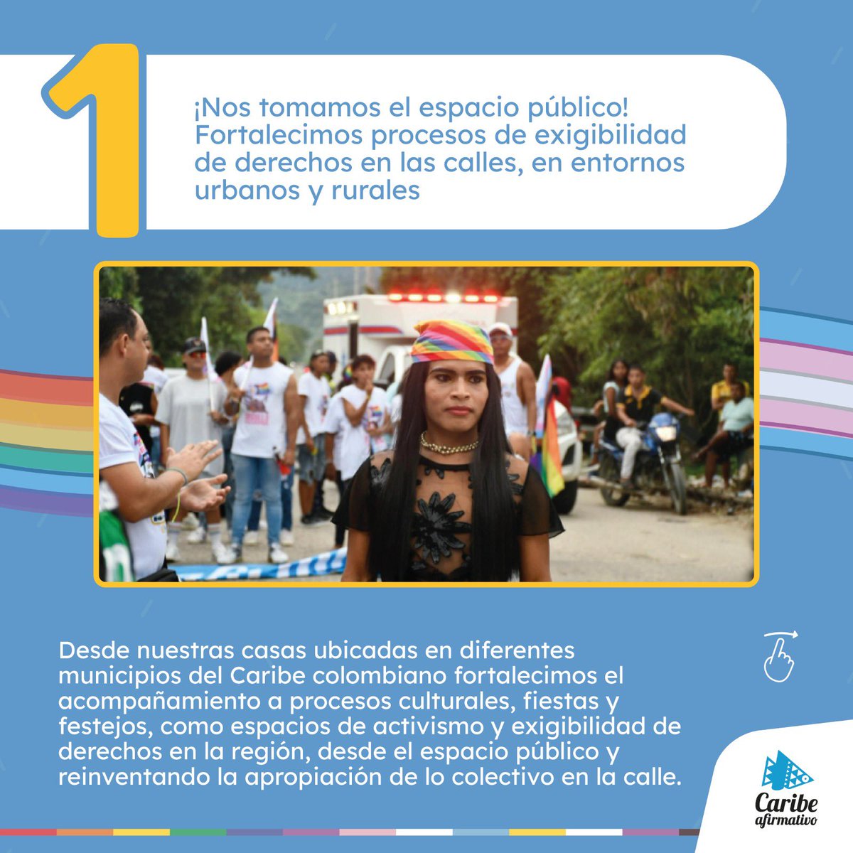 Caribeafirmativ's tweet photo. 🏳️‍⚧️🏳️‍🌈Desde muestra área comunitaria te traemos algunos de los logros más importantes que registramos este año.✨ https://t.co/hiNdnBZluV