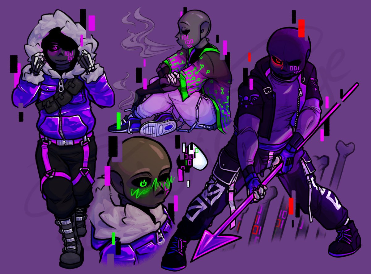 ParadoxicalSage's tweet photo. Can’t believe its been almost a year since Digits first reference sheet
How he’s grown <3

[hah! Bet yell didn’t realise his white fingers are the original bone not the markings]

#HappyNewYear2024 #Undertale #UndertaleAU #SansOC #Missingtale #DigitSans https://t.co/QN9poQC2oz