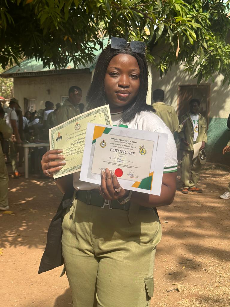 _jezicah's tweet photo. Sometime this month ...... this phase completed 🚶‍♀️🚶‍♀️ on to the next #NYSCPOP #AbujaTwitterCommunity 
#excorper 
#abjcorper https://t.co/iqRlnYyYTk