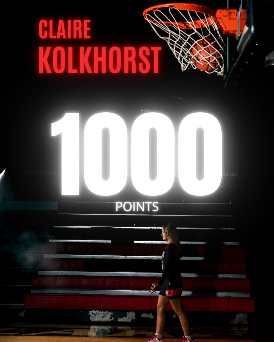 A picture is worth a 1000 POINTS... <a href="/ClaireK_2024/">Claire Kolkhorst</a> #careerpoints #cantstopher #1000pointclub #ladycavsbball #ladycavsbasketball #laketravissports #stayhungry