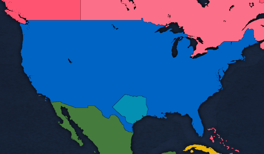 MockGMGS's tweet photo. The Republic of Texas joins the United States
----
Following Mexico's agreement to give up Alta California, New Mexico, and the territory that the Republic of Texas claimed, the said republic has agreed to become a part of the United States. @USA_GMGS https://t.co/QyaDn4sd2i