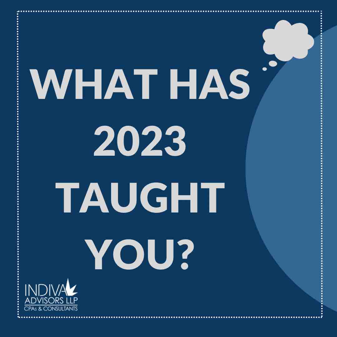 IndivaAdvisors's tweet image. As the year comes to a close, it’s reflection time. Our Managing Partner, Jessica Velazquez CPA, shares some insights on what 2023 has taught her. ✨ 
Now turning the question to you, what valuable lessons has 2023 brought your way? 
#IndivaAdvisors #ReflectionTime