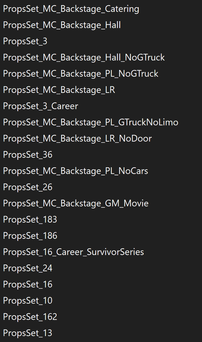 ChainsawGnarly's tweet image. 2K20 had some very interesting propsets compared to the other games #2K20 #WWE2K20