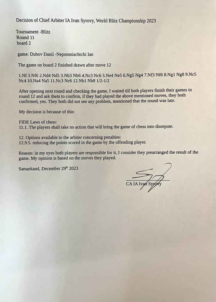 ChessSeba's tweet photo. What do you guys think about the situation with Ian and Dubov. The berlin draw would have been less offensive towards the game. https://t.co/kWflbe7Be5