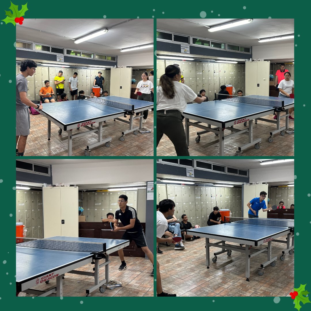 🏓TORNEO NAVIDEÑO DE TENIS DE MESA🎄

El pasado 6 y 7 de diciembre se estuvo llevando a cabo el Torneo Navideño de Tenis de Mesa 2023 en donde resultaron ganadores:

Categoría Principiante:
🥇Valentina Realpe
🥈Darío Nieto

Categoría Avanzado:
🥇Emanuel Atencio
🥈Joel Perurena