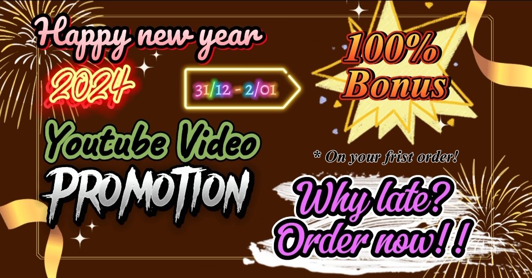Order and Get 100% bonus!!Why late?Just Dm.Offers Going on!!! @followers #youtubepromotion #youtube #youtubevideo #Viral #video #youtubevideoboost