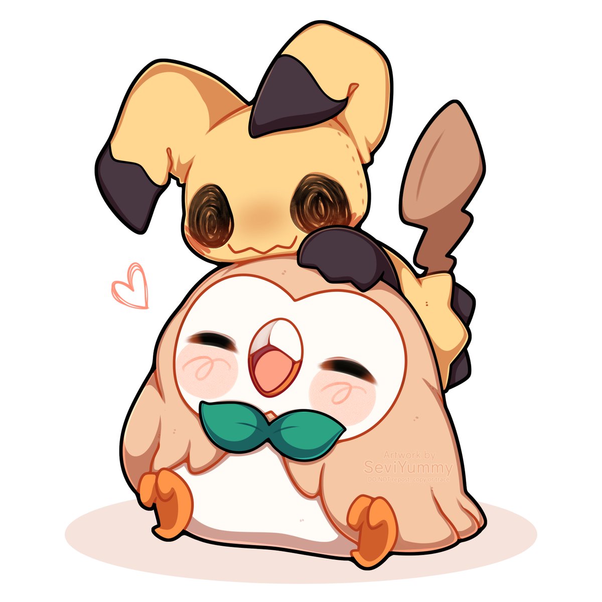 SeviYummy's tweet photo. Mimikyu and Rowlet! ♡ ~
.
.
Commission for @Victorbjornn https://t.co/RH6Wrc7Dr8