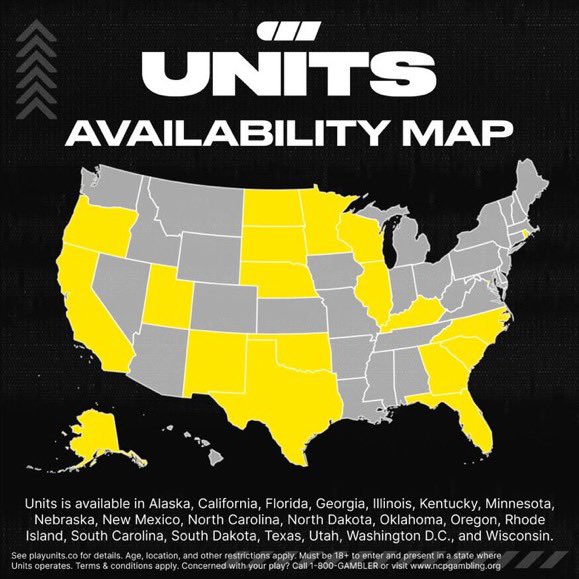 Yo everyone! Another MAJOR giveaway. Units is giving out $1,000 in site credit for NFL slate tomorrow. Peep the replies for details and link to download with a 100% deposit match. Link: playunits.app.link/JD