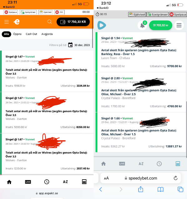 To celebrate 1k followers + New Years i'm doing a 2000 SEK GIVEAWAY.❤️
All you got to do is join my Telegram, Retweet, Like and follow.

Söker även att låna Bet365/Kambi konton för 10-20% vinst baserat på hur bra ditt konto skicka DM! (🇸🇪)

Todays recap + pics🔥

131% ROI +2,89u