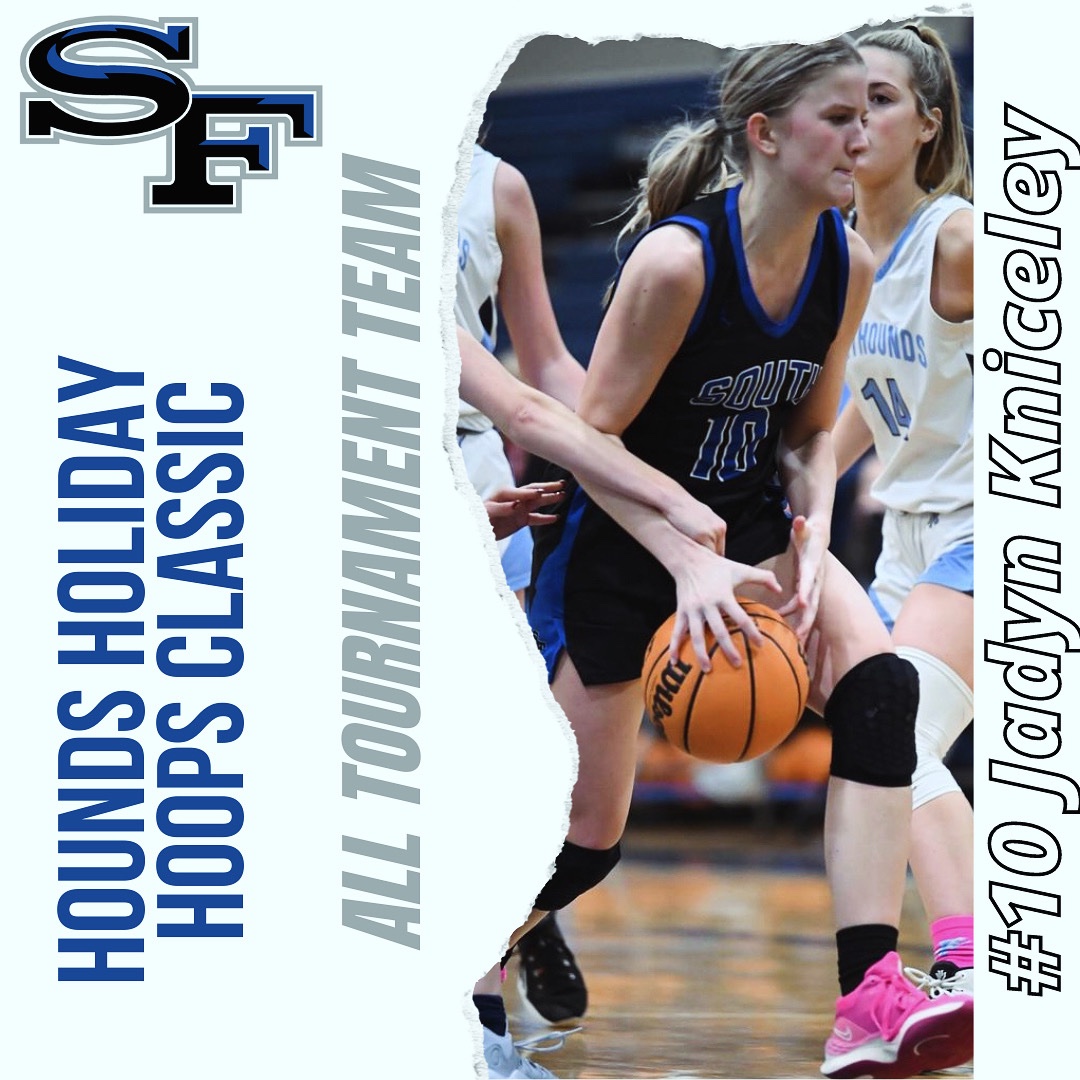 SOFOLadyHoops's tweet photo. Congratulations to our @KniceleyJadyn  for being named to the #HoundsHolidayHoopsassic at Pope HS! @SouthForsythHS @KyleSandy355 @PrepGirlsHoops @ForsythSports https://t.co/4wl54rjpPV