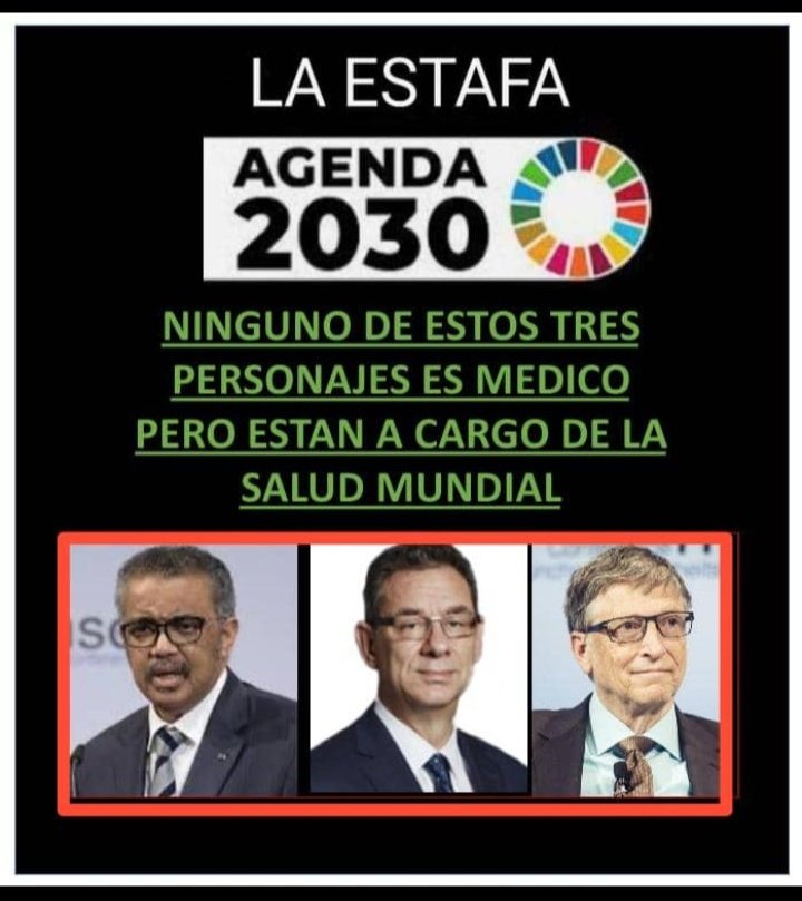dejanirasilveir's tweet photo. ¿¡Cómo llegamos a este punto!? ¿Como es esto real?
Ninguno es médico y están a cargo  de la salud mundial... 
Y si no lo impedimos muy pronto estarán dictaminando vacunas obligatorias para todo el mundo!! EL FIN DE NUESTRA LIBERTAD.

👇👇👇👇

🔥🔥🔥🔥☄ https://t.co/tTwQldZ6iz