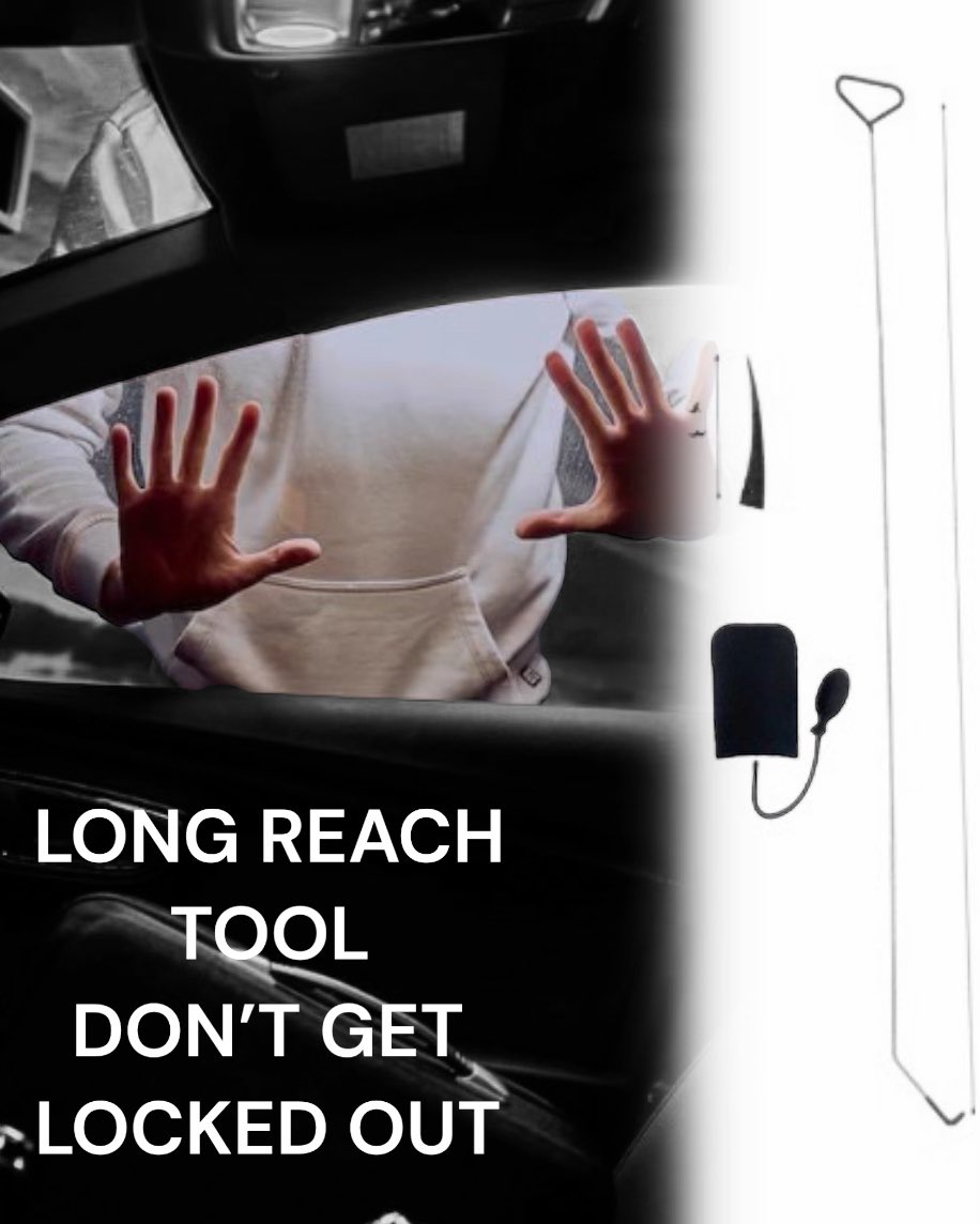 Don’t get locked out with our long reach tool kit &amp; wedges 
Available here 👇🏻

uklockpickers.co.uk/long-reach-too…