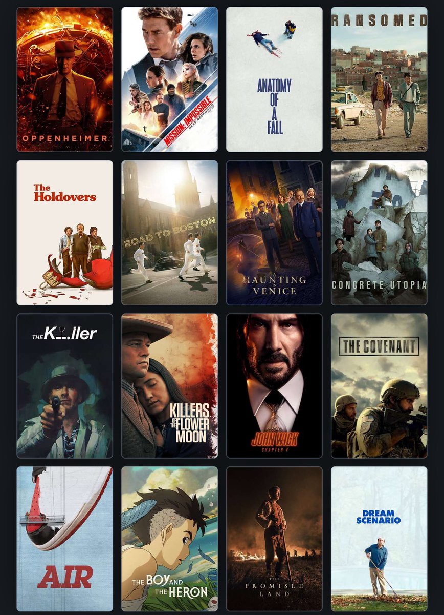8__ibrahim's tweet photo. اجمل الأفلام التي شاهدتها لسنة 2023. https://t.co/Wk2acUUDKS