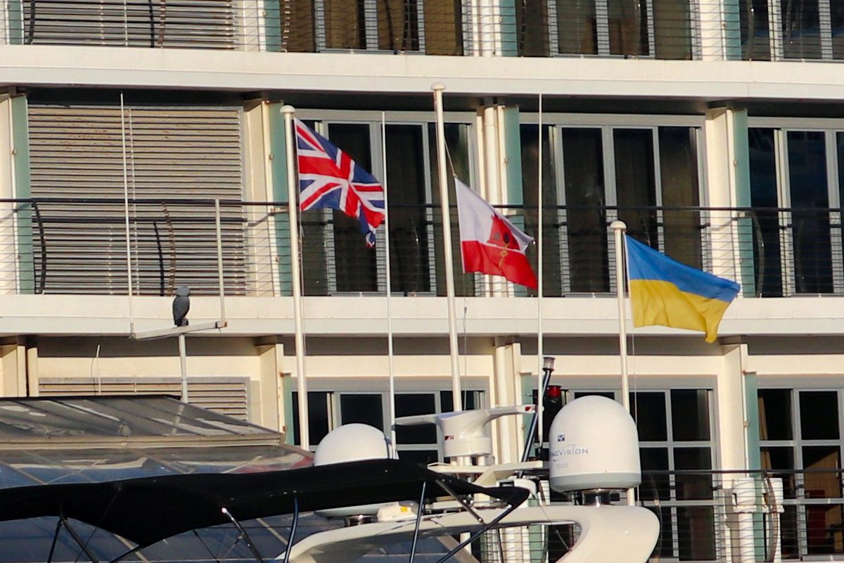Už dlouho jsem našemu ctěnému dezolátstvu neposkytl trochu té duševní vzpruhy v podobě důkazu, jak kromě Česka ten nacistický modro-žlutý hadr nikde nevyvěšují. Tohle vlálo dneska před jedním z nejluxusnějších hotelů města. Jo, uprostřed je vlajka Gibraltaru. Tam to bylo foceno.
