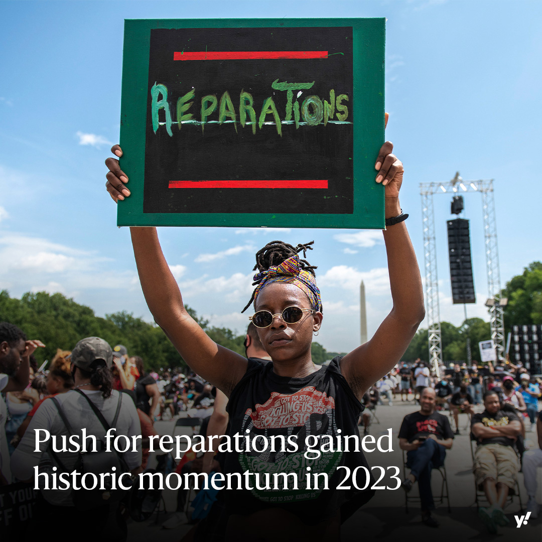 For the first time, advocates seeking reparations for the harms inflicted on Black people during centuries of slavery in America saw a movement for reform that offers hope. yhoo.it/48fs4q9