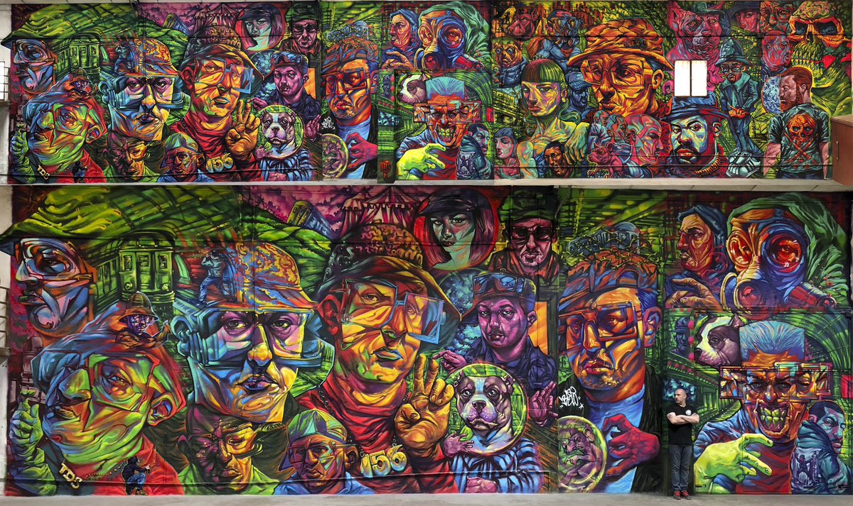 Cuando los días comienzan con un spray de pintura en la mano...bocetando colores...
.
.
.
by BETO Beto Landsky 
156 TDS ROC TGO TDT 
<a href="/betolandsky/">Beto Landsky</a> 
.
. 
.
#graffiti #graffitiarchives #spraypaint #graffitiworldwide #betolandsky #art #spraypaintart #muralism #muralismo #graffitiword