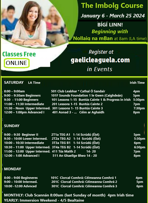 Tuigim's tweet photo. Registration is open now.
Is féidir clárú anois, a chairde! https://t.co/yEaoofHprR
