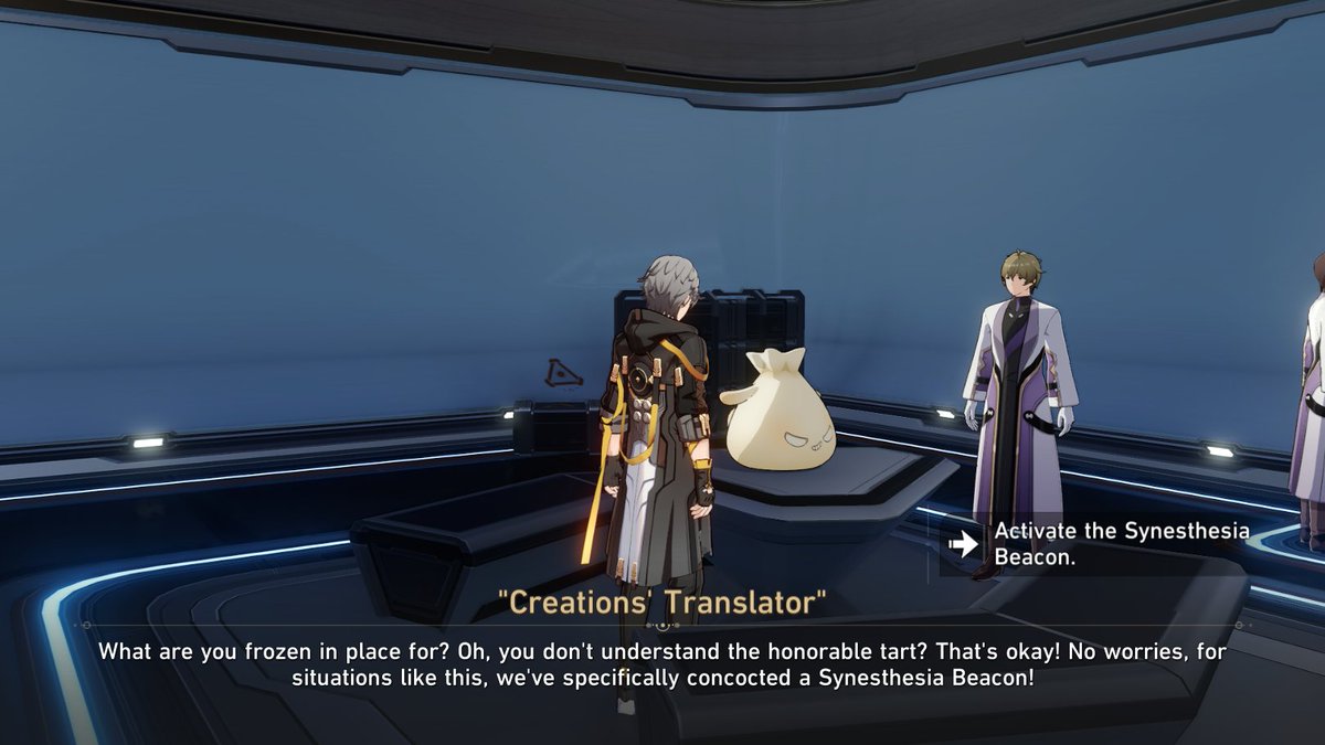 snowfinchh's tweet image. So this is obviously #RogerRose A.K.A. #SampoKoski voicing this NPC but like- There's no way I'm the only one that's thinking "I refuse to believe this isn't just #Sampo in disguise following us" LMAO
-
-
#HSR #HonkaiStarRail